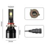 2 PCS 1905 9006 / HB4 DC9-36V / 23W / 6000K / 3000LM IP68 Car LED Headlight Lamps