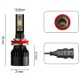 2 PCS 1905 H11 DC9-36V / 23W / 6000K / 3000LM IP68 Car LED Headlight Lamps