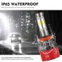 2 PCS EV16 H11 DC8-48V / 24W / 2800LM / 6000K IP67 Car LED Headlight Lamps