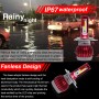 H4 DC9-36V / 36W / 6000K(High Beam) 3000K(Low Beam) / 8000LM IP68 Car Double Color LED Headlight Lamps