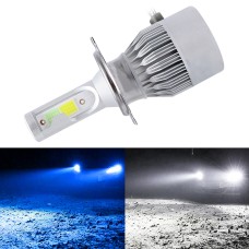 2 PCS H4 DC9-36V / 36W / 6000K(High Beam) 8000K(Low Beam) / 8000LM IP68 Car Double Color LED Headlight Lamps