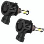 F8 9005 2 PCS 22W 3000LM 6000K Four Side DOB LED Headlight Fog Light Bulbs High Beam Conversion Kit DC 9-32V