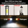 F8 9005 2 PCS 22W 3000LM 6000K Four Side DOB LED Headlight Fog Light Bulbs High Beam Conversion Kit DC 9-32V
