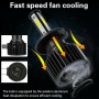 F8 H7 2 PCS 22W 3000LM 6000K Four Side DOB LED Headlight Fog Light Bulbs High Beam Conversion Kit DC 9-32V