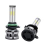 2 PCS M6 9006 DC9-36V 22.5W 6000K / 8000K / 3000K 2100LM IP67 Car Tricolor LED Headlight Lamps / Fog Light