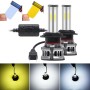 2 PCS M6 H7 DC9-36V 22.5W 6000K / 8000K / 3000K 2100LM IP67 Car Tricolor LED Headlight Lamps / Fog Light