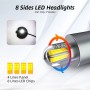 2 PCS 1904 9005 / HB3 / H10 DC9-36V / 24W / 6000K / 2400LM IP68 Car LED Headlight Lamps (Cool White)