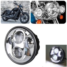5.75 inch DC12V 6000K-6500K 40W Car LED Headlight for Harley (Silver)