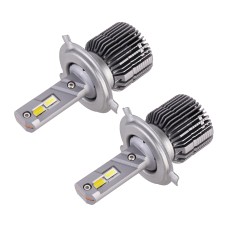 2 PCS H4 DC12V / 28W / 6000K / 4300K / 3000K Car Triple Color LED Headlight with CSP Lamp Beads and Decoding