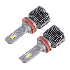 2 PCS H11 DC12V / 28W / 6000K / 4300K / 3000K Car Triple Color LED Headlight with CSP Lamp Beads and Decoding