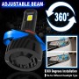 A1 2 PCS 9005 DC9-23V / 24W / 6000K / 8000LM IP67 Waterproof Car LED Headlight