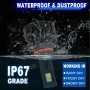 A1 2 PCS 9005 DC9-23V / 24W / 6000K / 8000LM IP67 Waterproof Car LED Headlight