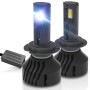 A1 2 PCS H7 DC9-23V / 24W / 6000K / 8000LM IP67 Waterproof Car LED Headlight