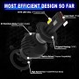 A1 2 PCS H7 DC9-23V / 24W / 6000K / 8000LM IP67 Waterproof Car LED Headlight