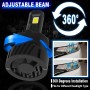 A1 2 PCS H7 DC9-23V / 24W / 6000K / 8000LM IP67 Waterproof Car LED Headlight