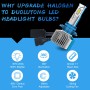 V68 2 PCS 9006 DC12V / 30W / 6000K / 3500LM Waterproof Car LED Headlight