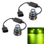 1 Pair 9005 27W / DC12V Car Aluminum Alloy LED Headlight (Lime Green)