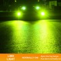 1 Пара 9006 27W / DC12V Автомобильный алюминиевый сплав мигает светодиодная фара (зеленый свет)