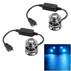1 Pair H7 27W / DC12V Car Aluminum Alloy Flashing LED Headlight (Blue Light)