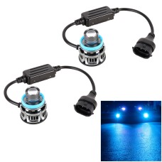 1 Pair H11 27W / DC12V Car Aluminum Alloy Flashing LED Headlight (Blue Light)