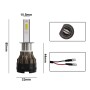 2 PCS KINGSOFE H1 DC9-36V / 18W / 6000K / 2000LM IP68 Car LED Headlight Lamps