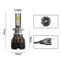 2 PCS KINGSOFE H7 DC9-36V / 18W / 6000K / 2000LM IP68 Car LED Headlight Lamps