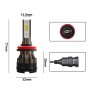 2 PCS KINGSOFE H8 / H9 / H11 DC9-36V / 18W / 6000K / 2000LM IP68 Car LED Headlight Lamps