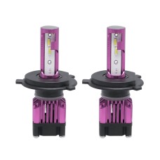 2 PCS F6 H4 DC9-32V 26W 6500K 3000LM Car / Motorcycle LED Headlight Lamps / Fog Light (Purple)