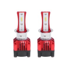 2 PCS F6 H3 DC9-32V 26W 6500K 3000LM Car / Motorcycle LED Headlight Lamps / Fog Light (Red)