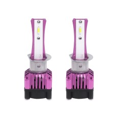 2 PCS F6 H1 DC9-32V 26W 6500K 3000LM Car / Motorcycle LED Headlight Lamps / Fog Light (Purple)