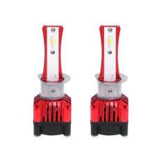 2 PCS F6 H1 DC9-32V 26W 6500K 3000LM Car / Motorcycle LED Headlight Lamps / Fog Light (Red)