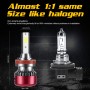 2 PCS I5 H11 DC9-30V 26W 6000K 2400LM IP67 Car High Bright LED Headlight Lamps