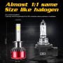 2 PCS I5 H1 DC9-30V 26W 6000K 2400LM IP67 Car High Bright LED Headlight Lamps