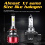 2 PCS I5 9006 DC9-30V 26W 6000K 2400LM IP67 Car High Bright LED Headlight Lamps