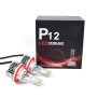 2 PCS P12 H13 DC11-30V 45W 6500K 6500LM Car LED Headlight Lamps