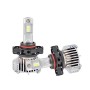 2 PCS P12 5202 DC11-30V 45W 6500K 6500LM Car LED Headlight Lamps