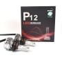 2 PCS P12 5202 DC11-30V 45W 6500K 6500LM Car LED Headlight Lamps