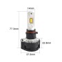 2 PCS P18 PSX26W DC11-30V 52W 6500K 6500LM Car LED Headlight Lamps