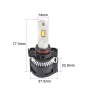 2 PCS P18 PSX24W DC11-30V 52W 6500K 6500LM Car LED Headlight Lamps