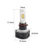 2 PCS P18 P13W DC11-30V 52W 6500K 6500LM Car LED Headlight Lamps