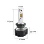 2 PCS P18 DC11-30V 52W 6500K 6500LM Car LED Headlight Lamps for D Series (D1 D2 D3 D4)