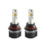 2 PCS P18 9007 / HB5 DC11-30V 52W 6500K 9000LM Car LED Headlight Lamps