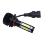 V4 9005 2 PCS DC9-36V 22W 2500LM 6000K White Light IP68 Car LED Headlight Lamps(Black)