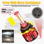 X18 9005 2 PCS DC9-36V / 22W / 6000K / 8000LM IP68 Waterproof Car LED Headlight(White Light)