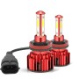 X18 H8 / H9 / H11 2 PCS DC9-36V / 22W / 6000K / 8000LM IP68 Waterproof Car LED Headlight(White Light)