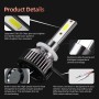 F2 880 / 881 / H27 2 PCS DC9-36V / 25W / 6000K / 2500LM IP68 Waterproof Car LED Headlight(Cold White Light)