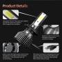 F2 H7 2 PCS DC9-36V / 25W / 6000K / 2500LM IP68 Waterproof Car LED Headlight(Cold White Light)