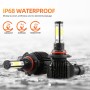 M6 9005 / HB3 / H10 2 PCS DC9-36V / 25W / 6000K / 2500LM IP68 Waterproof Car LED Headlight(Cold White Light)