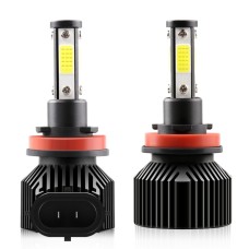 M6 H8 / H9 / H11 2 PCS DC9-36V / 25W / 6000K / 2500LM IP68 Waterproof Car LED Headlight(Cold White Light)