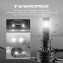 P1 H1 2 PCS DC9-36V / 30W / 6000K / 10000LM IP68 Waterproof Car LED Headlight(Cold White Light)
